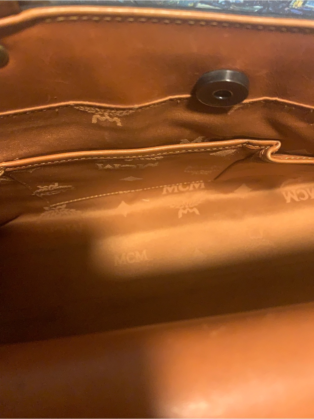 MCM Cognac handbag / shoulder bag limited Edition with COA - Picture 12 of 14